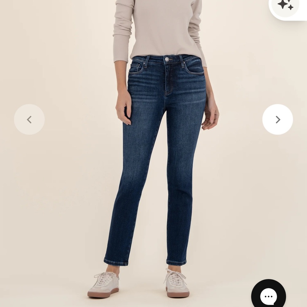 NWT Kut from the Kloth High Rise Reese Ankle Straight Leg Jeans